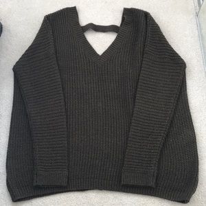 Forever 21 oversized V-neck sweater